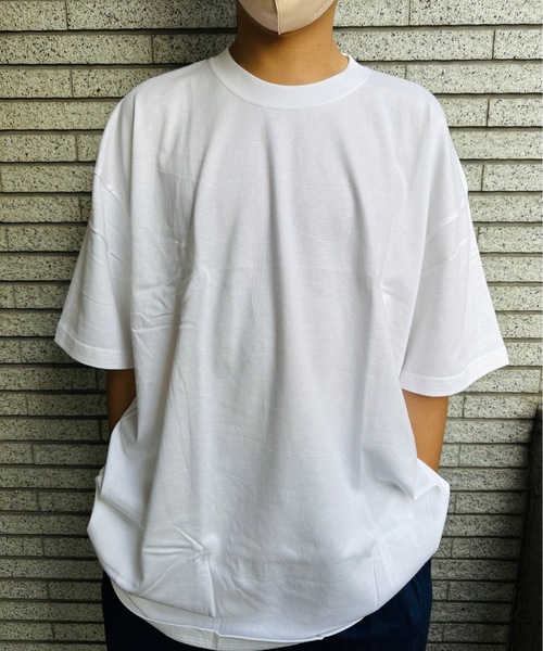 ONE DAY KMC (ワンデイケーエムシー)の「K-pro / 半袖BIG Tシャツ(Tシャツ/カットソー・メンズ・ライトグリーン/ネイビー/オレンジ/オートミール/イエロー/グリーン/ホワイト/杢グレー/ブルー/サックスブルー/ブラック/ロイヤルブルー/ピンク・XXXX-LARGE/XXX-LARGE)」の2枚目の写真