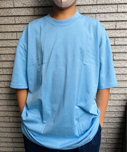 ONE DAY KMC (ワンデイケーエムシー)の「K-pro / 半袖BIG Tシャツ(Tシャツ/カットソー・メンズ・ライトグリーン/ネイビー/オレンジ/オートミール/イエロー/グリーン/ホワイト/杢グレー/ブルー/サックスブルー/ブラック/ロイヤルブルー/ピンク・XXXX-LARGE/XXX-LARGE)」の8枚目の写真