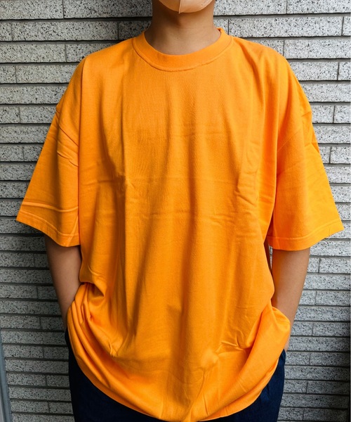 ONE DAY KMC (ワンデイケーエムシー)の「K-pro / 半袖BIG Tシャツ(Tシャツ/カットソー・メンズ・ライトグリーン/ネイビー/オレンジ/オートミール/イエロー/グリーン/ホワイト/杢グレー/ブルー/サックスブルー/ブラック/ロイヤルブルー/ピンク・XXXX-LARGE/XXX-LARGE)」の13枚目の写真