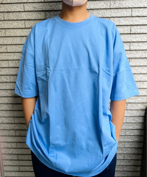 ONE DAY KMC (ワンデイケーエムシー)の「K-pro / 半袖BIG Tシャツ(Tシャツ/カットソー・メンズ・ライトグリーン/ネイビー/オレンジ/オートミール/イエロー/グリーン/ホワイト/杢グレー/ブルー/サックスブルー/ブラック/ロイヤルブルー/ピンク・XXXX-LARGE/XXX-LARGE)」の9枚目の写真
