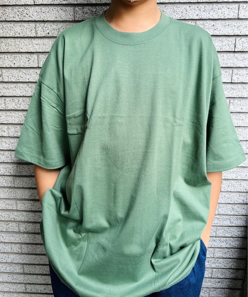 ONE DAY KMC (ワンデイケーエムシー)の「K-pro / 半袖BIG Tシャツ(Tシャツ/カットソー・メンズ・ライトグリーン/ネイビー/オレンジ/オートミール/イエロー/グリーン/ホワイト/杢グレー/ブルー/サックスブルー/ブラック/ロイヤルブルー/ピンク・XXXX-LARGE/XXX-LARGE)」の6枚目の写真