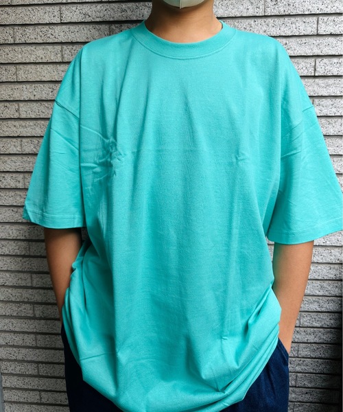 ONE DAY KMC (ワンデイケーエムシー)の「K-pro / 半袖BIG Tシャツ(Tシャツ/カットソー・メンズ・ライトグリーン/ネイビー/オレンジ/オートミール/イエロー/グリーン/ホワイト/杢グレー/ブルー/サックスブルー/ブラック/ロイヤルブルー/ピンク・XXXX-LARGE/XXX-LARGE)」の7枚目の写真