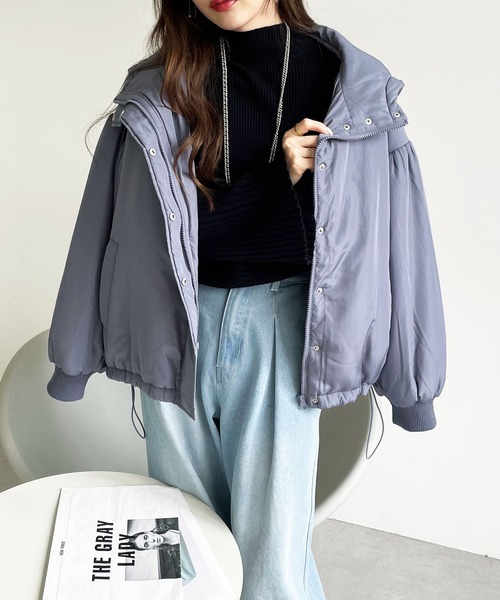 GeeRA（ジーラ）の「フェイクダウンモンスターパーカー（ダウンジャケット/コート・レディース・ブラック/ブルー/アイボリー/モカ・MEDIUM/LARGE/X-LARGE）」の21枚目の写真