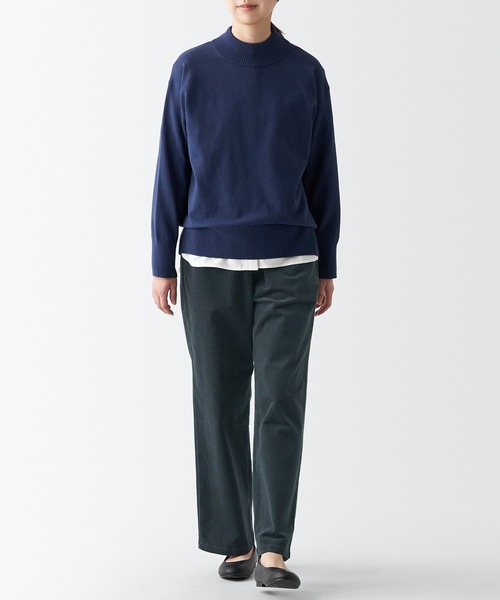 無印良品（ムジルシリョウヒン）の「コーデュロイストレートイージーパンツ（その他パンツ・レディース・スモークピンク/ダークグレー/ベージュ/アイボリー・XL/M/L/S/XXL/XS）」の13枚目の写真