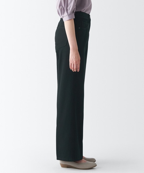 無印良品(ムジルシリョウヒン)の「バギーパンツ 股下75 黒(デニムパンツ・レディース・ブラック・26inch/23inch/27inch)」の3枚目の写真