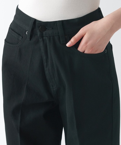 無印良品(ムジルシリョウヒン)の「バギーパンツ 股下75 黒(デニムパンツ・レディース・ブラック・26inch/23inch/27inch)」の7枚目の写真