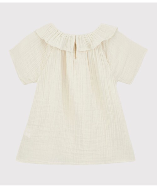 PETIT BATEAU(プチバトー)の「チュビック半袖ブラウス(シャツ/ブラウス・キッズ・ホワイト/ピンク・8YEAR/6YEAR/10YEAR/12YEAR)」の9枚目の写真