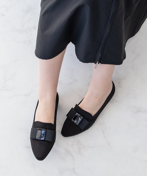 Bridget Birkin（ブリジットバーキン）の「【Bridget Birkin walk】オペラリボンヒールウォーキングパンプス(535222)（パンプス・レディース・ダークベージュ/ブラック/ブラック系その他/ベージュ・23/24.5/24/22.5/23.5）」の20枚目の写真