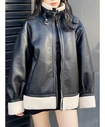 EVRIS | オーバーサイズボアブルゾン(ムートンコート)