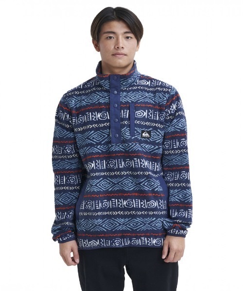Quiksilver(クイックシルバー)の「NO DESTINATION 2 HAL/クイックシルバーワンポイントフリースジャケット(ブルゾン・メンズ・ブラック/ホワイト/グリーン/ブラック系その他・MEDIUM/X-LARGE/LARGE/SMALL)」の3枚目の写真