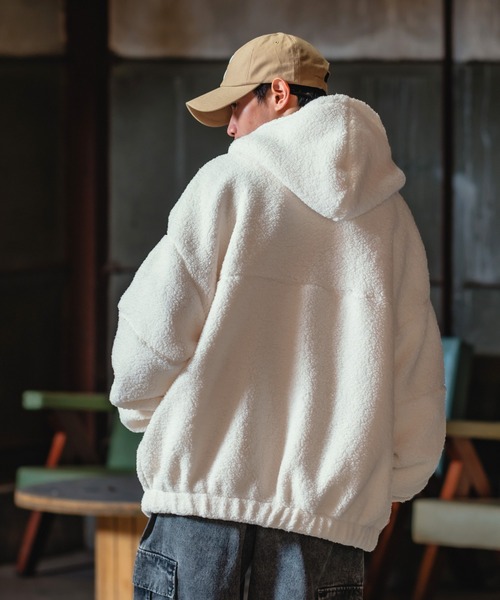 improves（インプローブス）の「【UAU】ボア フルジップ パーカー（ブルゾン・メンズ・グレイッシュベージュ/オフホワイト/ブラック・X-LARGE/LARGE/MEDIUM）」の17枚目の写真