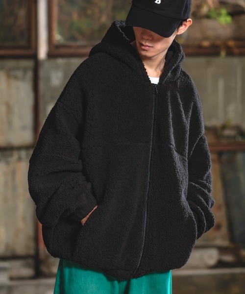 improves（インプローブス）の「【UAU】ボア フルジップ パーカー（ブルゾン・メンズ・グレイッシュベージュ/オフホワイト/ブラック・X-LARGE/LARGE/MEDIUM）」の20枚目の写真