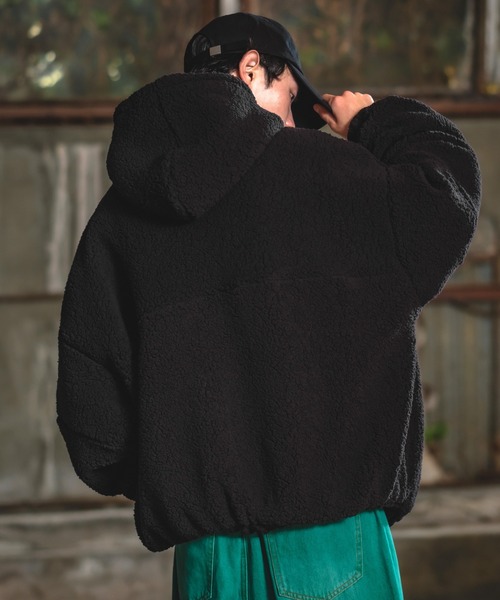 improves（インプローブス）の「【UAU】ボア フルジップ パーカー（ブルゾン・メンズ・グレイッシュベージュ/オフホワイト/ブラック・X-LARGE/LARGE/MEDIUM）」の4枚目の写真