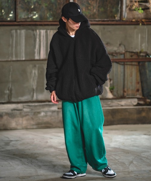 improves（インプローブス）の「【UAU】ボア フルジップ パーカー（ブルゾン・メンズ・グレイッシュベージュ/オフホワイト/ブラック・X-LARGE/LARGE/MEDIUM）」の5枚目の写真