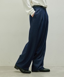 JUNRED | セットアップ対応 / テンセルタッチドレープワイドパンツ(デニムパンツ)