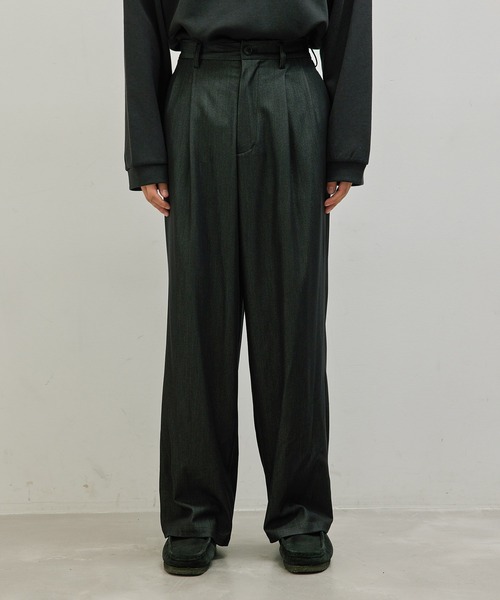 JUNRED（ジュンレッド）の「セットアップ対応 / テンセルタッチドレープワイドパンツ（デニムパンツ・メンズ・ネイビー/ブラック・S/L/M）」の9枚目の写真