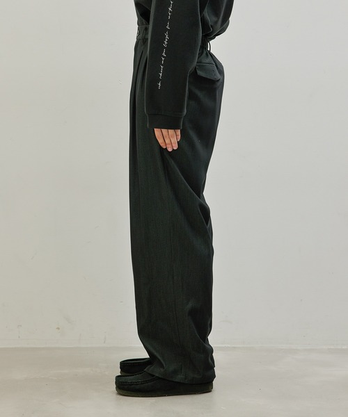 JUNRED（ジュンレッド）の「セットアップ対応 / テンセルタッチドレープワイドパンツ（デニムパンツ・メンズ・ネイビー/ブラック・S/L/M）」の10枚目の写真