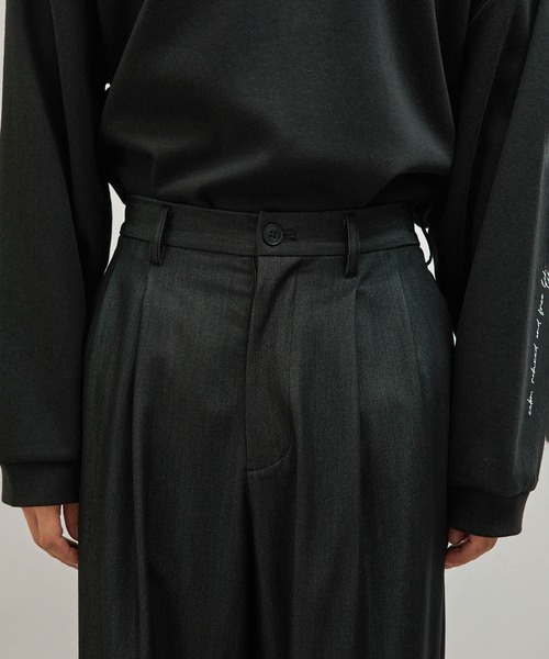 JUNRED（ジュンレッド）の「セットアップ対応 / テンセルタッチドレープワイドパンツ（デニムパンツ・メンズ・ネイビー/ブラック・S/L/M）」の12枚目の写真