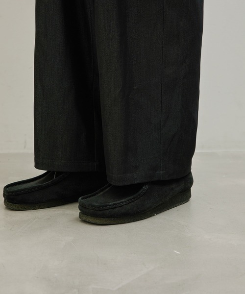 JUNRED（ジュンレッド）の「セットアップ対応 / テンセルタッチドレープワイドパンツ（デニムパンツ・メンズ・ネイビー/ブラック・S/L/M）」の14枚目の写真