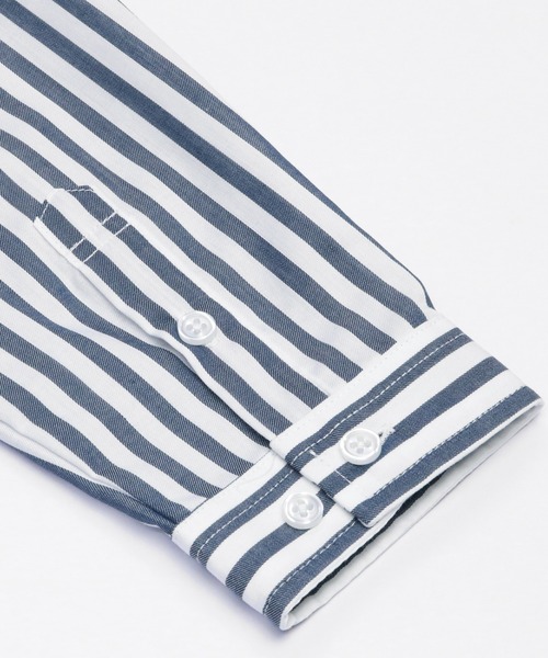 TOKYO SHIRTS(トウキョウシャツ)の「形態安定ノーアイロン レギュラーカラー 長袖ストレートベーシックシャツ(シャツ/ブラウス・レディース・ホワイト/ネイビー/ダークブルー・L/M/LL)」の22枚目の写真