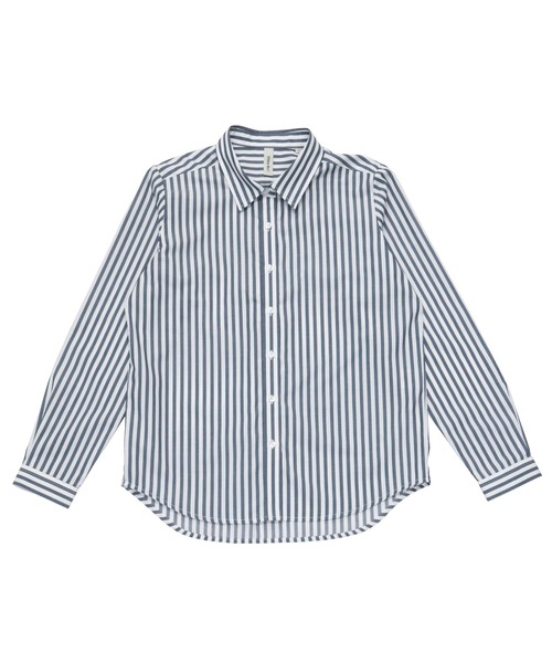 TOKYO SHIRTS(トウキョウシャツ)の「形態安定ノーアイロン レギュラーカラー 長袖ストレートベーシックシャツ(シャツ/ブラウス・レディース・ホワイト/ネイビー/ダークブルー・L/M/LL)」の12枚目の写真