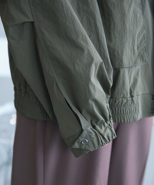 aimoha(アイモハ)の「aimoha men 2wayスタンドカラー ブルゾン(ブルゾン・メンズ・カーキ/ブラック・M/L/XL)」の7枚目の写真