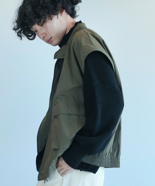 aimoha(アイモハ)の「aimoha men 2wayスタンドカラー ブルゾン(ブルゾン・メンズ・カーキ/ブラック・M/L/XL)」の19枚目の写真