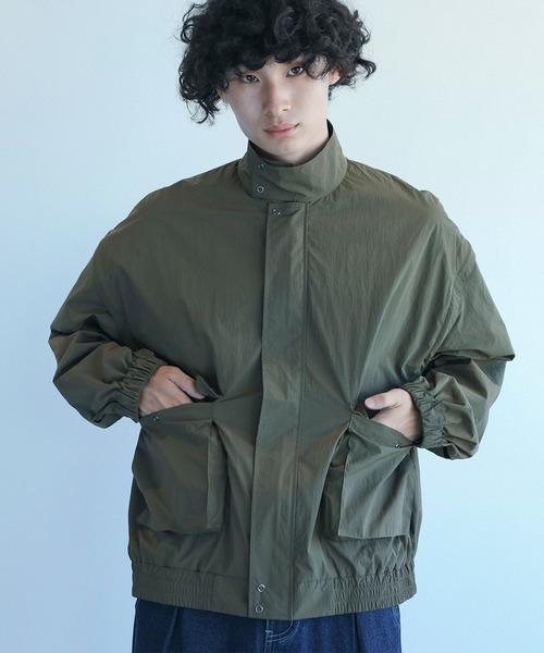 aimoha(アイモハ)の「aimoha men 2wayスタンドカラー ブルゾン(ブルゾン・メンズ・カーキ/ブラック・M/L/XL)」の16枚目の写真