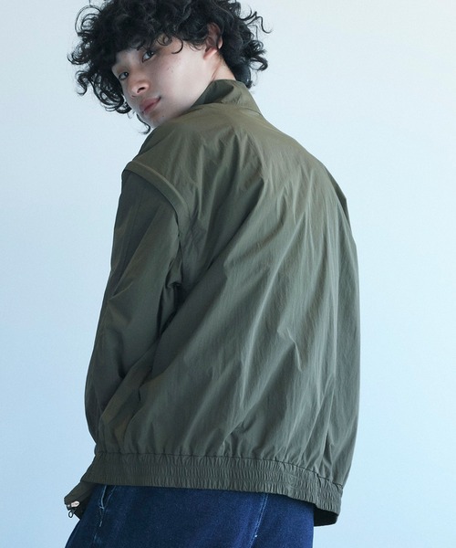 aimoha(アイモハ)の「aimoha men 2wayスタンドカラー ブルゾン(ブルゾン・メンズ・カーキ/ブラック・M/L/XL)」の17枚目の写真