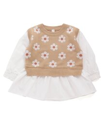 apres les cours | 花柄ニットベストトップス(シャツ/ブラウス)