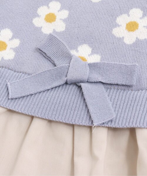 apres les cours（アプレレクール）の「花柄ニットベストトップス（シャツ/ブラウス・キッズ・ベージュ/ラベンダー・100/80/140/90/120/130/110）」の9枚目の写真