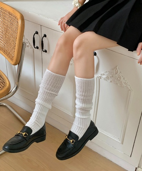 EPICKS（エピックス）の「リブハイソックス（ソックス/靴下・レディース・ブラック/ホワイト/グレー・FREE）」の7枚目の写真