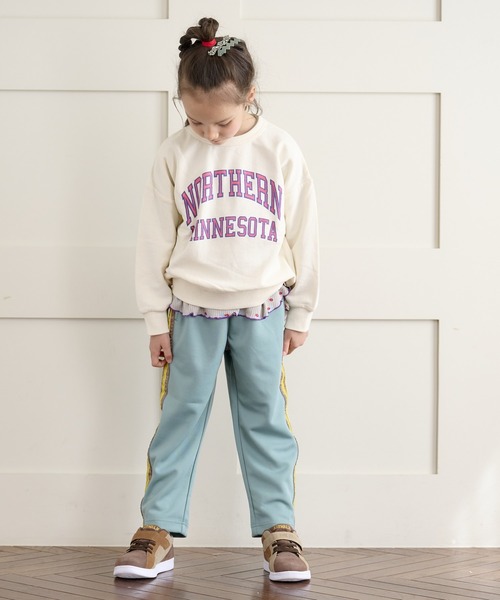 Life Support Products（ライフサポートプロダクツ）の「ウラケカレッジトレーナー（80～150cm）（スウェット・キッズ・杢グレー/エメラルド/チャコール/ブラウン/レッド/オフホワイト・100/110/120/130/140/95/150/80/90）」の19枚目の写真