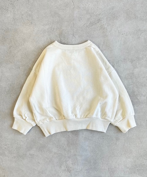 Life Support Products（ライフサポートプロダクツ）の「ウラケカレッジトレーナー（80～150cm）（スウェット・キッズ・杢グレー/エメラルド/チャコール/ブラウン/レッド/オフホワイト・100/110/120/130/140/95/150/80/90）」の8枚目の写真