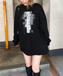 スウェット2wayカーディガン