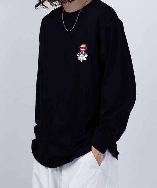 RE730 なみおくんフラワーデザインロンT（Tシャツ/カットソー）｜RE730（アールイーセブンサーティー）