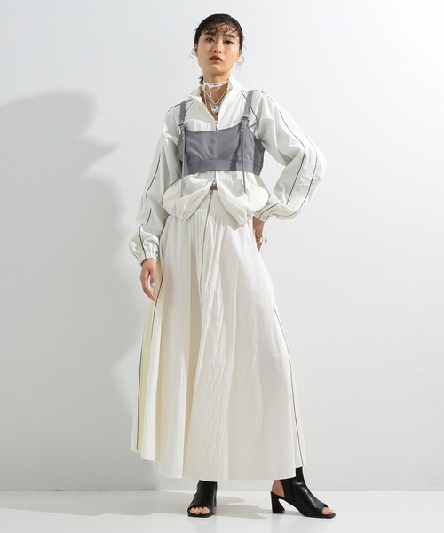 Ray BEAMS(レイビームス)の「Ray BEAMS / パイピング トラック ジャケット(ブルゾン・レディース・ネイビー/オフホワイト・0/1)」の7枚目の写真