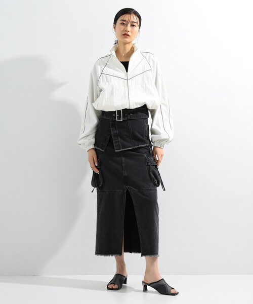 Ray BEAMS(レイビームス)の「Ray BEAMS / パイピング トラック ジャケット(ブルゾン・レディース・ネイビー/オフホワイト・0/1)」の11枚目の写真