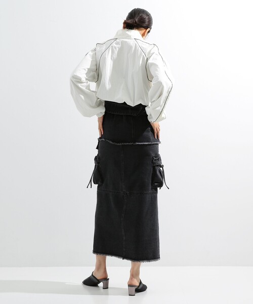 Ray BEAMS(レイビームス)の「Ray BEAMS / パイピング トラック ジャケット(ブルゾン・レディース・ネイビー/オフホワイト・0/1)」の13枚目の写真