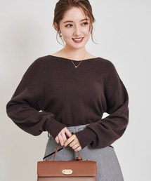 LAISSE PASSE | うしろパールふわふわニットプルオーバー(ニット/セーター)