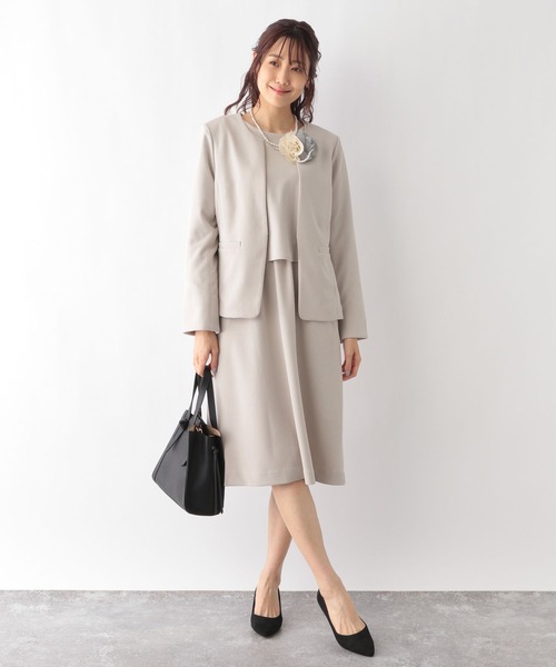 GLOBAL WORK(グローバルワーク)の「スゴラクストレッチドッキングワンピース/970904(ワンピース・レディース・ブラック/ライトベージュ/ネイビー・MEDIUM/LARGE)」の19枚目の写真