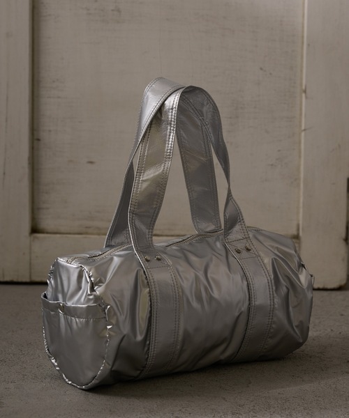 Birthday room(バースデイルーム)の「ダブルポケットナイロンボストンバック(ボストンバッグ・レディース・シルバー/ブラック/カーキ・FREE)」の21枚目の写真