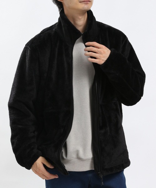 GLOBAL WORK Smile Seed Store（グローバルワーク スマイルシードストア）の「防風ボアブルゾン/973438（ブルゾン・メンズ・杢グレー/ブラック/アイボリー・MEDIUM/X-LARGE/LARGE/SMALL）」の2枚目の写真