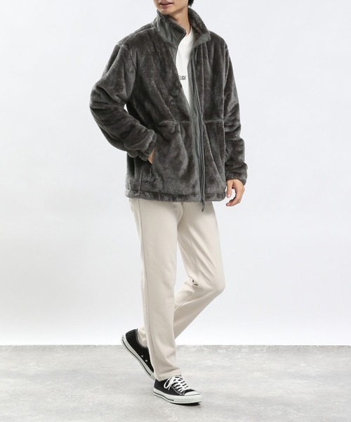 GLOBAL WORK Smile Seed Store（グローバルワーク スマイルシードストア）の「防風ボアブルゾン/973438（ブルゾン・メンズ・杢グレー/ブラック/アイボリー・MEDIUM/X-LARGE/LARGE/SMALL）」の7枚目の写真