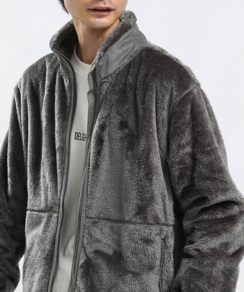 GLOBAL WORK Smile Seed Store（グローバルワーク スマイルシードストア）の「防風ボアブルゾン/973438（ブルゾン・メンズ・杢グレー/ブラック/アイボリー・MEDIUM/X-LARGE/LARGE/SMALL）」の11枚目の写真