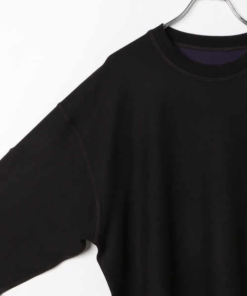 niko and...（ニコアンド）の「起毛リバーシブルクループルオーバー（その他トップス・メンズ・ブラック/ベージュ/オフホワイト・MEDIUM/LARGE）」の12枚目の写真