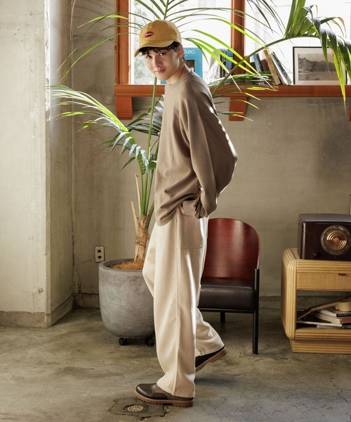 niko and...（ニコアンド）の「起毛リバーシブルクループルオーバー（その他トップス・メンズ・ブラック/ベージュ/オフホワイト・MEDIUM/LARGE）」の9枚目の写真