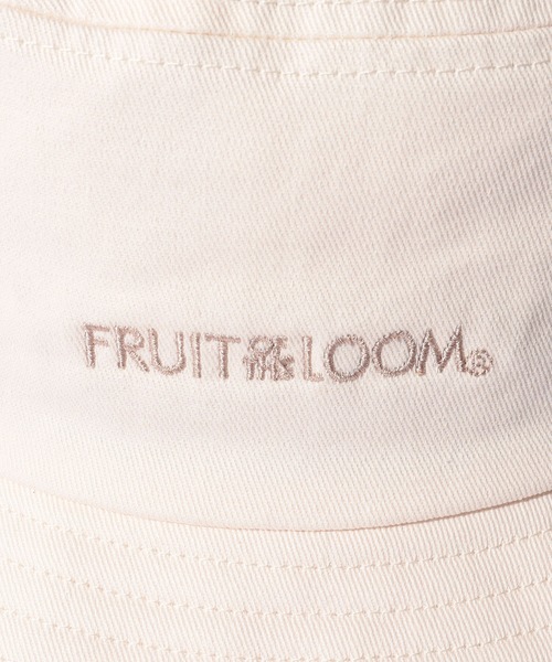 FRUIT OF THE LOOM(フルーツオブザルーム)の「LOGO BUCKET HAT / バケット / ハット / カジュアル / ユニセックス / ワンポイント / シンプル(ハット・メンズ・ブラック/サックスブルー/ピンク/オフホワイト/ベージュ・FREE)」の10枚目の写真