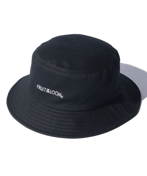 FRUIT OF THE LOOM(フルーツオブザルーム)の「LOGO BUCKET HAT / バケット / ハット / カジュアル / ユニセックス / ワンポイント / シンプル(ハット・メンズ・ブラック/サックスブルー/ピンク/オフホワイト/ベージュ・FREE)」の12枚目の写真