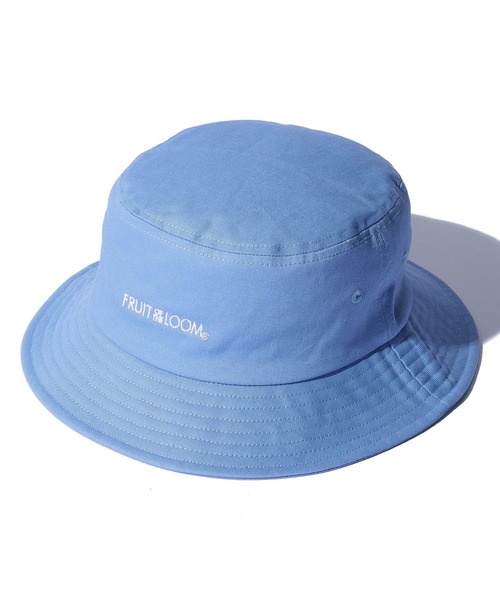 FRUIT OF THE LOOM(フルーツオブザルーム)の「LOGO BUCKET HAT / バケット / ハット / カジュアル / ユニセックス / ワンポイント / シンプル(ハット・メンズ・ブラック/サックスブルー/ピンク/オフホワイト/ベージュ・FREE)」の14枚目の写真